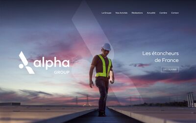 Site administrable - Alpha-group Page Accueil